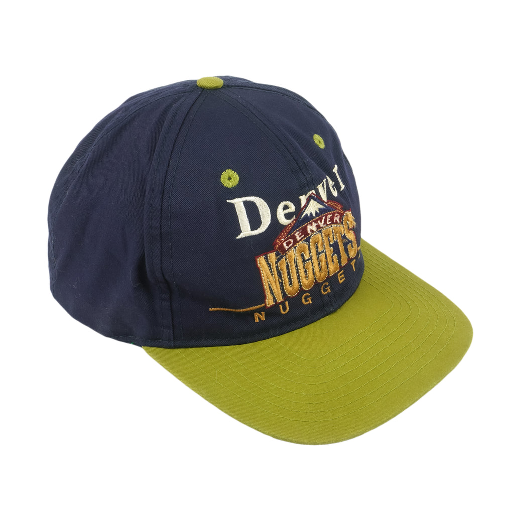 NBA (Twins Enterprise) - Denver Nuggets Embroidered Snapback Hat 1990s OSFA Vintage Retro