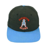 NFL (AJD) - Houston Oilers Embroidered Logo Snapback Hat 1990s OSFA