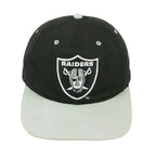 NFL (Sports Specialties) - Los Angeles Raiders Embroidered Logo Snapback Hat 1990s OSFA Vintage Retro