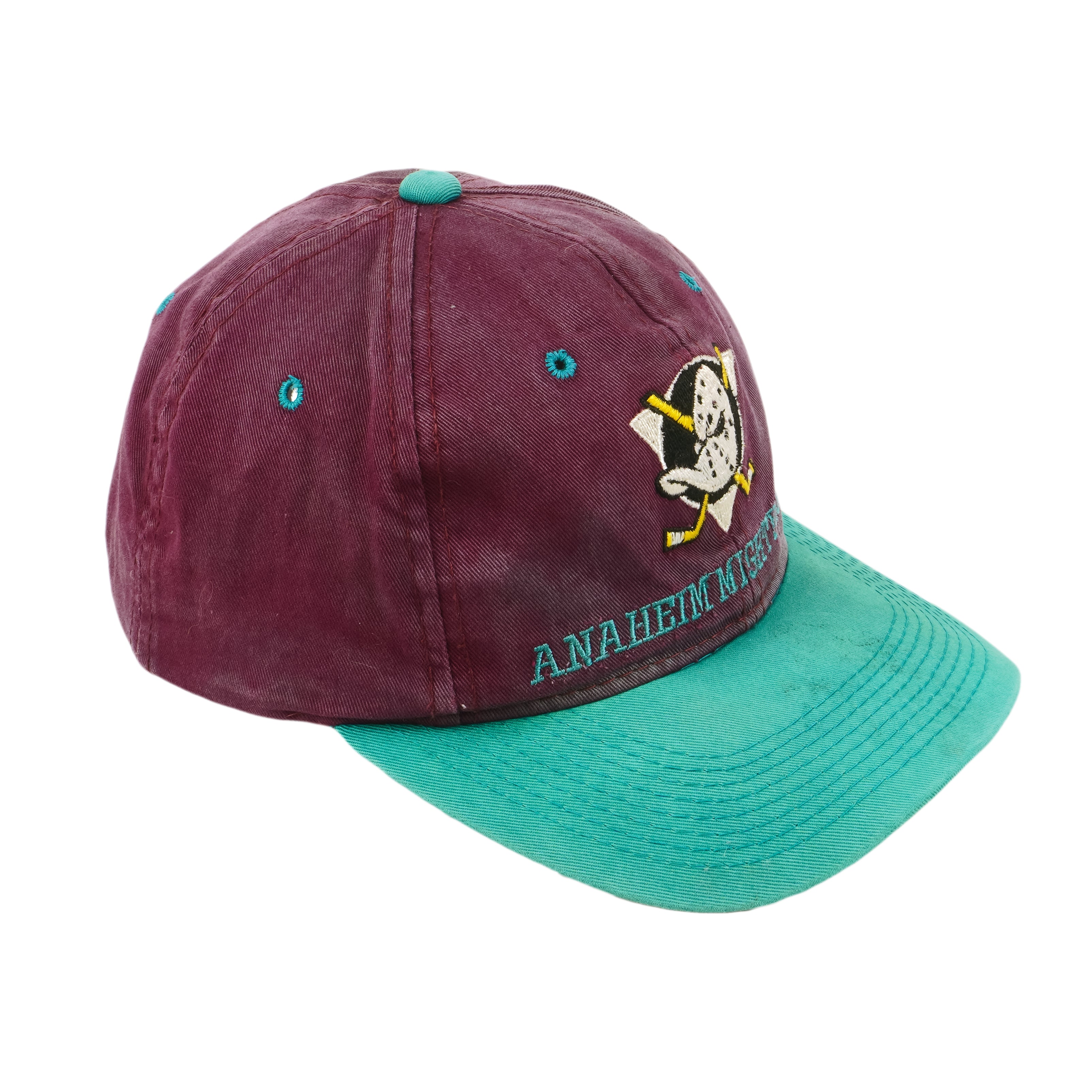 Vintage Anaheim Mighty Ducks Snapback Hat Cap Starter Korea Size Small