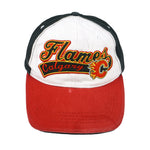 NHL - Calgary Flames Adjustable Hat 1990s OSFA Vintage Retro Hockey