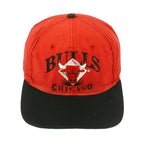 NBA (AJD) - Chicago Bulls Embroidered Snapback Hat 1990s OSFA