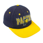 NBA (T.E.I. )- Indiana Pacers Embroidered Spell-Out Snapback Hat 1990s OSFA Vintage Retro