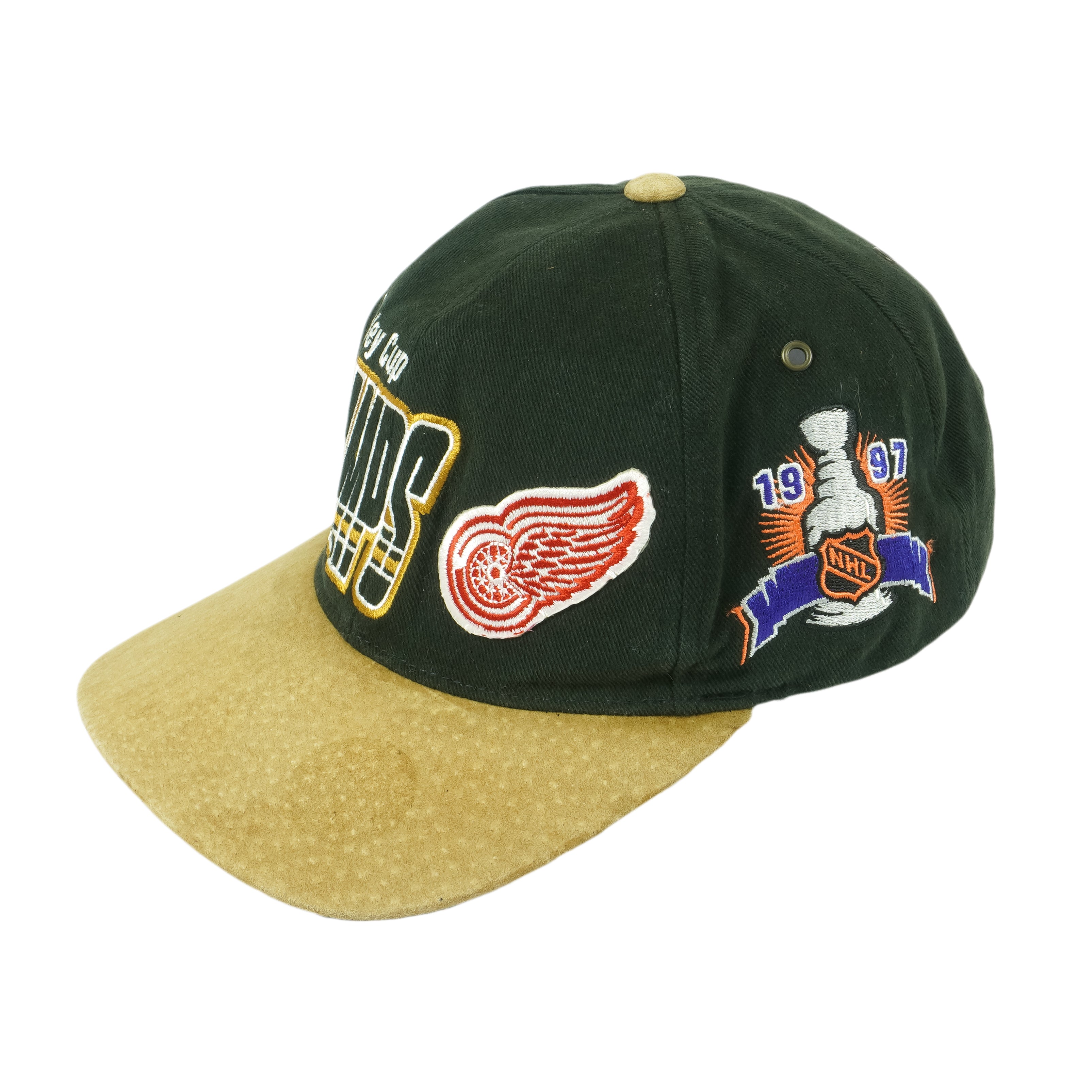 NHL Detroit Red Wings Vintage Suede Grey Snapback Hat