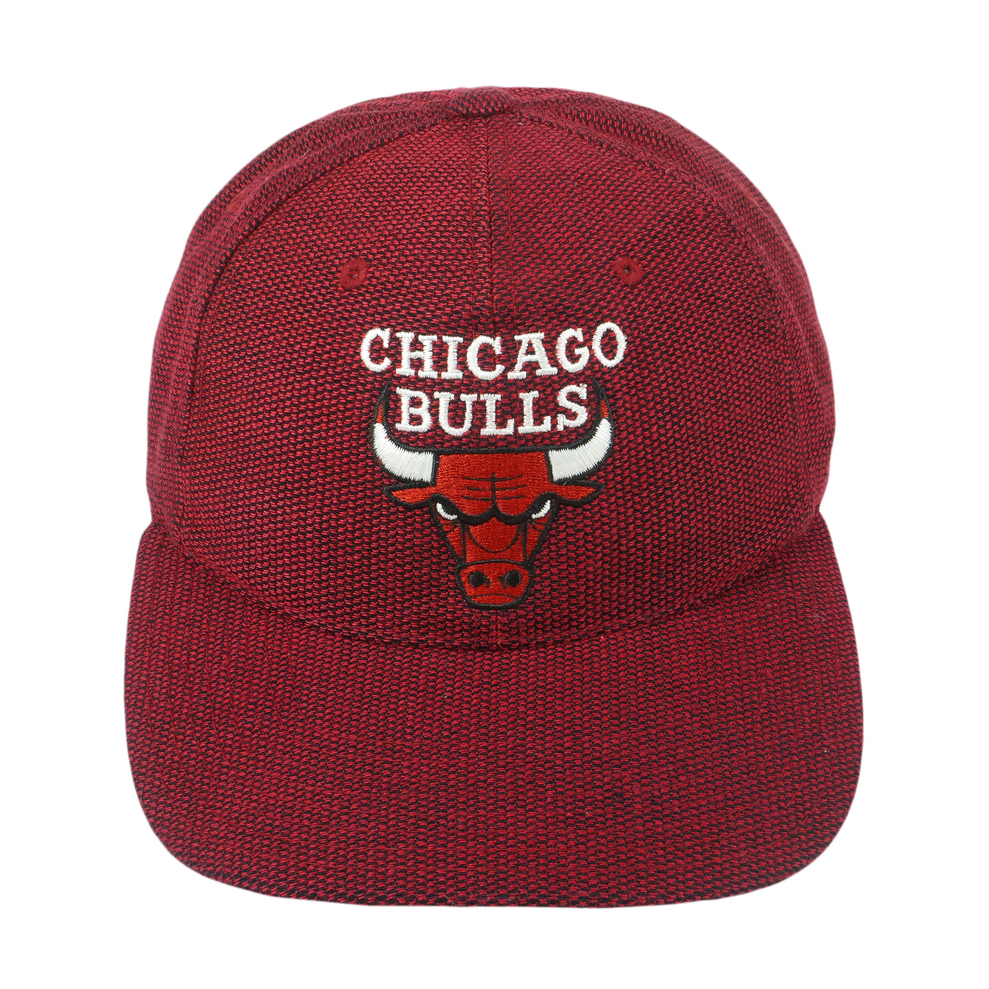 NBA (ANNCO) - Chicago Bulls Two-Tone Embroidered Snapback Hat 1990s OSFA Vintage Retro
