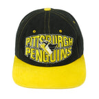 Starter (NHL) - Pittsburgh Penguins Snapback Hat 1990s OSFA Vintage Retro Hockey