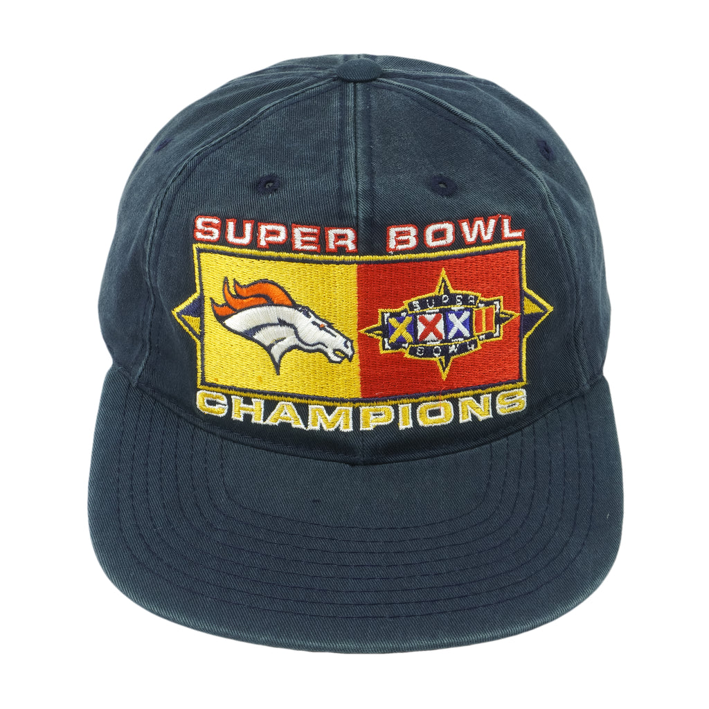 NFL (Sports Specialties) - Denver Broncos Super Bowl XXXII Champions Strapback Hat 1998 OSFA Vintage Retro
