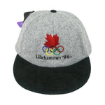 Vintage - Team Canada Lillehammer Olympics Wool & Suede Strapback Hat with Tags 1994 OSFA
