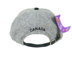 Vintage - Grey Team Canada Lillehammer 94 Winter Olympics Wool & Suede Strapback Hat with Tags 1994 OSFA Norway