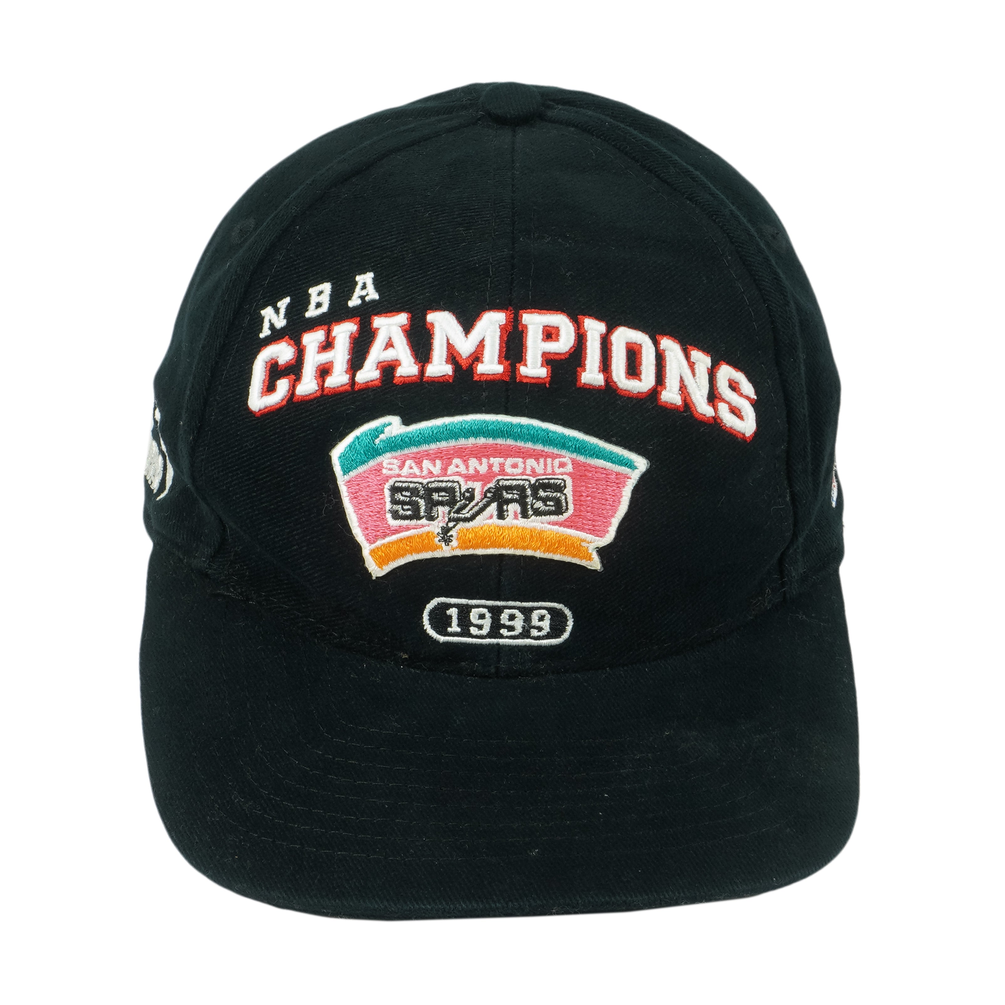 NBA (Puma) - San Antonio Spurs 99 Champs Embroidered Strapback Hat 1999 OSFA Vintage Retro