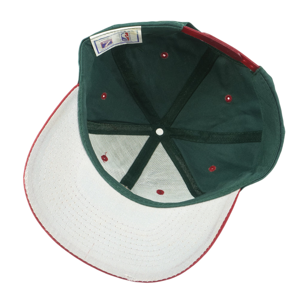 NBA (Logo 7) - Seattle Sonics Embroidered Snapback Hat 1990s OSFA Vintage Retro
