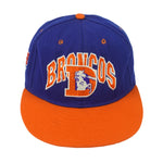 NFL (ANNCO) - Denver Broncos Embroidered Spell-Out Snapback Hat 1990s OSFA