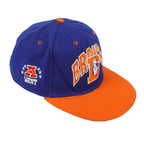 NFL (ANNCO) - Denver Broncos Embroidered Spell-Out Snapback Hat 1990s OSFA Vintage Retro