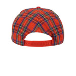 NFL (Drew Pearson) - San Francisco 49ers Plaid Snapback Hat 1990s OSFA Vintage Retro
