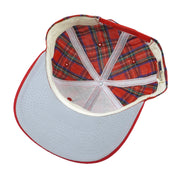 NFL (Drew Pearson) - San Francisco 49ers Plaid Snapback Hat 1990s OSFA Vintage Retro