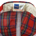 NFL (Drew Pearson) - San Francisco 49ers Plaid Snapback Hat 1990s OSFA Vintage Retro