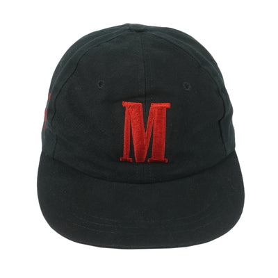 Marlboro (Vanguard) - Black Embroidered Spell-Out Strapback Hat 1990s OSFA