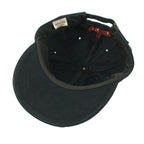 Marlboro (Vanguard) - Black Embroidered Spell-Out Strapback Hat 1990s OSFA