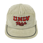 NCAA (UNLV) - University of Nevada Las Vegas Rebels Corduroy Snapback Hat 1990s OSFA Vintage Retro