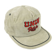 NCAA (UNLV) - University of Nevada Las Vegas Rebels Corduroy Snapback Hat 1990s OSFA Vintage Retro