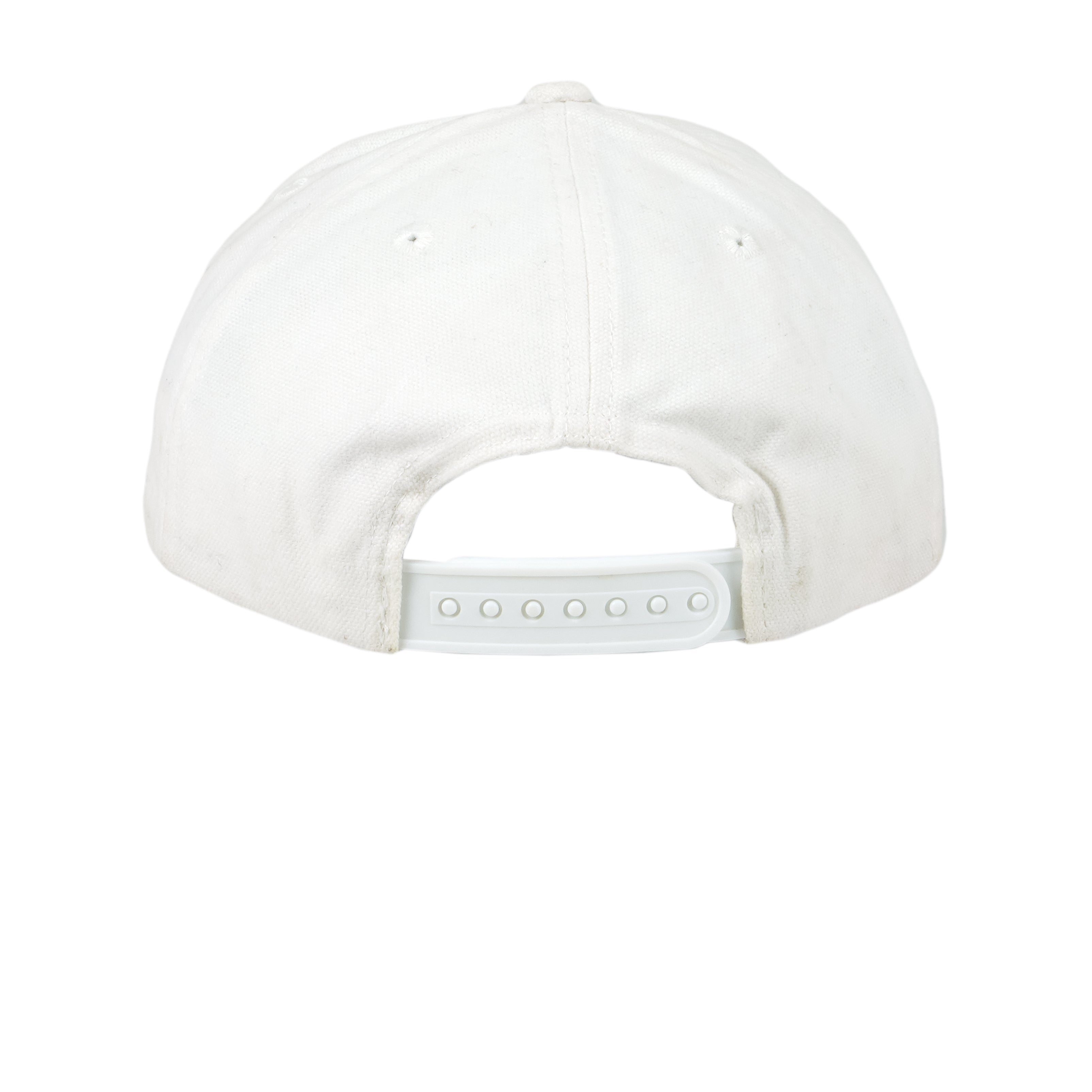 Reebok - White Embroidered Logo Snapback Hat 1990s OSFA Vintage Retro