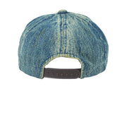 Marlboro - Embroidered Denim Snapback Hat 1990s OSFA Vintage Retro