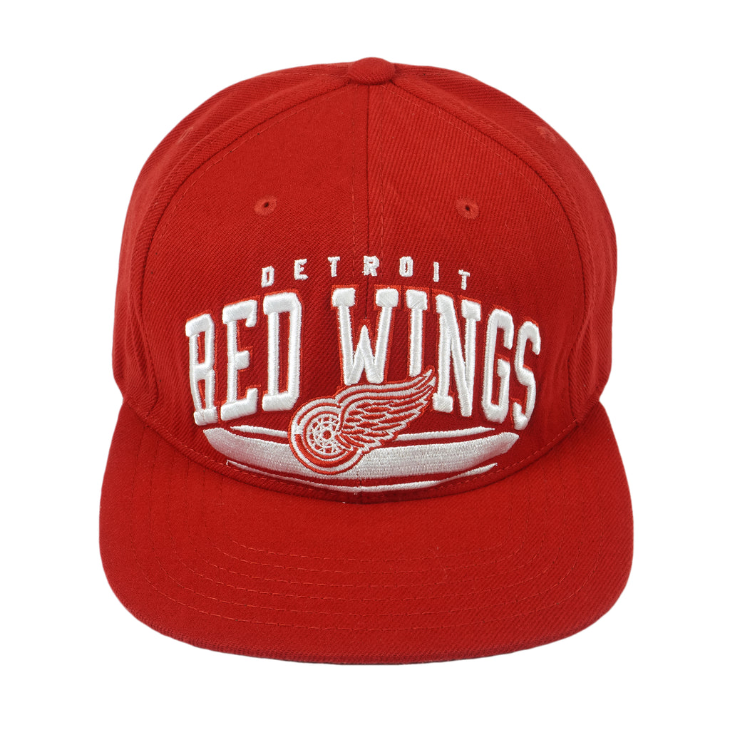 NHL (American Needle) - Detroit Red Wings 3D Puff Embroidered Snapback Hat 1990s OSFA Vintage Retro
