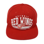 NHL (American Needle) - Detroit Red Wings 3D Puff Embroidered Snapback Hat 1990s OSFA
