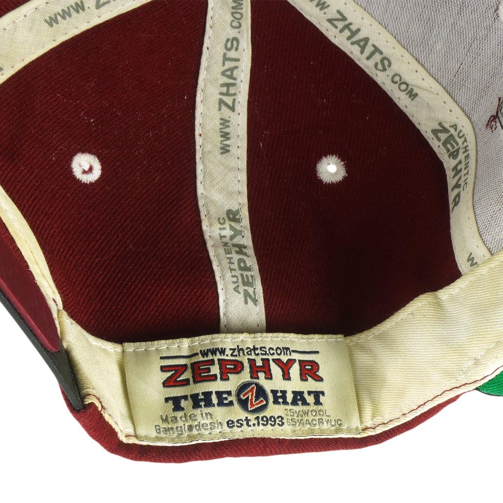 NCAA (Zephyr) - University of Alabama Roll Tide Snapback Hat 1990s OSFA Vintage Retro