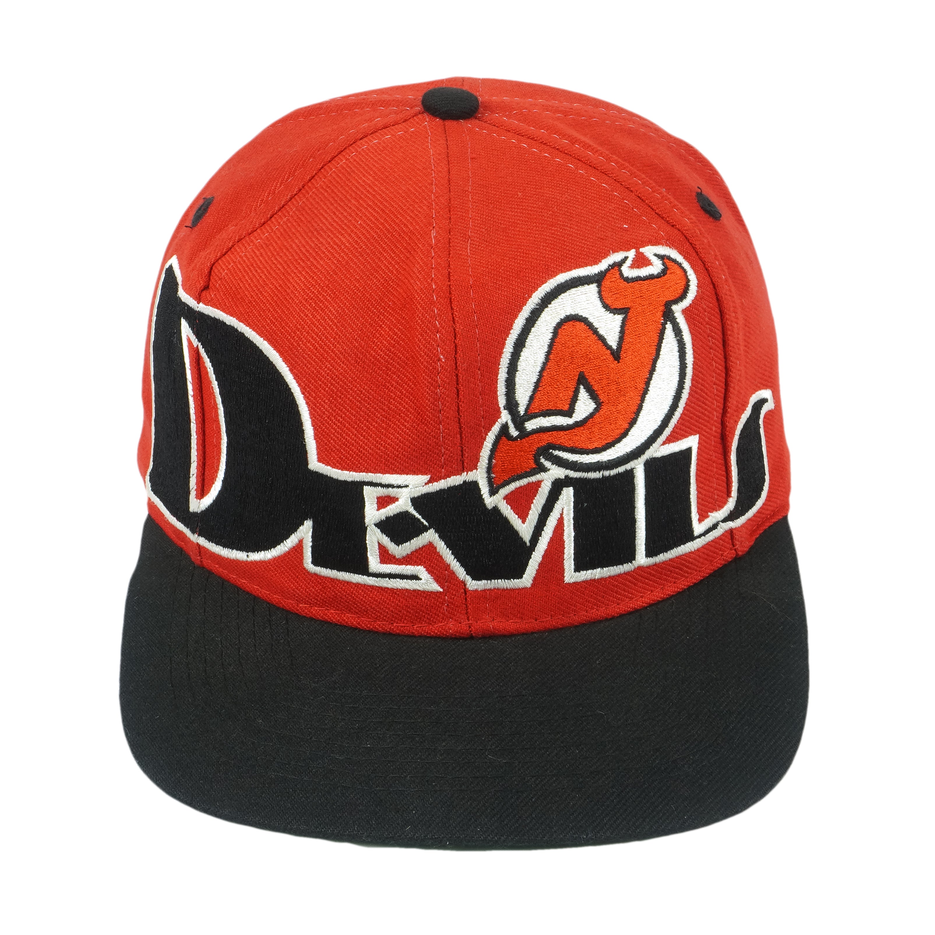 VINTAGE 90s NEW JERSEY DEVILS STARTER SNAPBACK CAP HAT