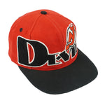 NHL (Twins Enterprise) - New Jersey Devils Embroidered Spell-Out Snapback Hat 1990s OSFA Vintage Retro