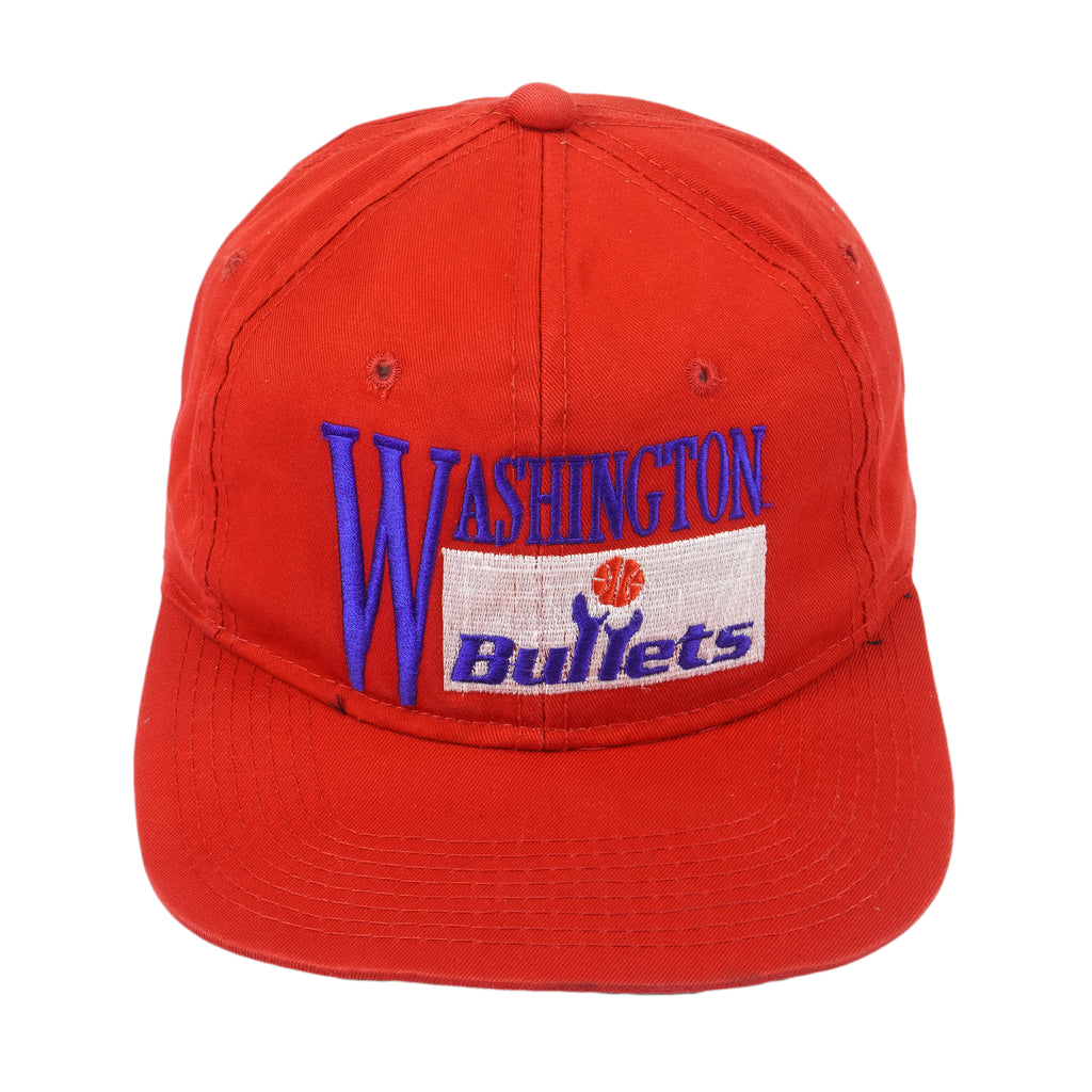 NBA (Chalk Line) - Washington Bullets Embroidered Snapback Hat 1990s OSFA Vintage Retro Legacy Team