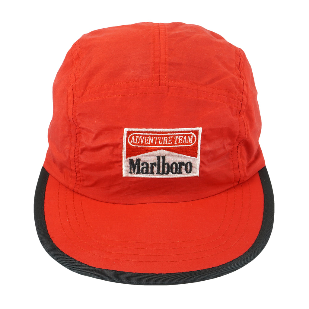 Marlboro - Adventure Team Embroidered Strapback Hat 1990s OSFA Vintage Retro