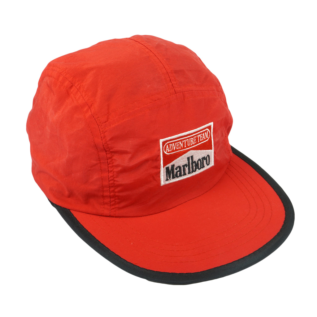 Marlboro - Adventure Team Embroidered Strapback Hat 1990s OSFA Vintage Retro