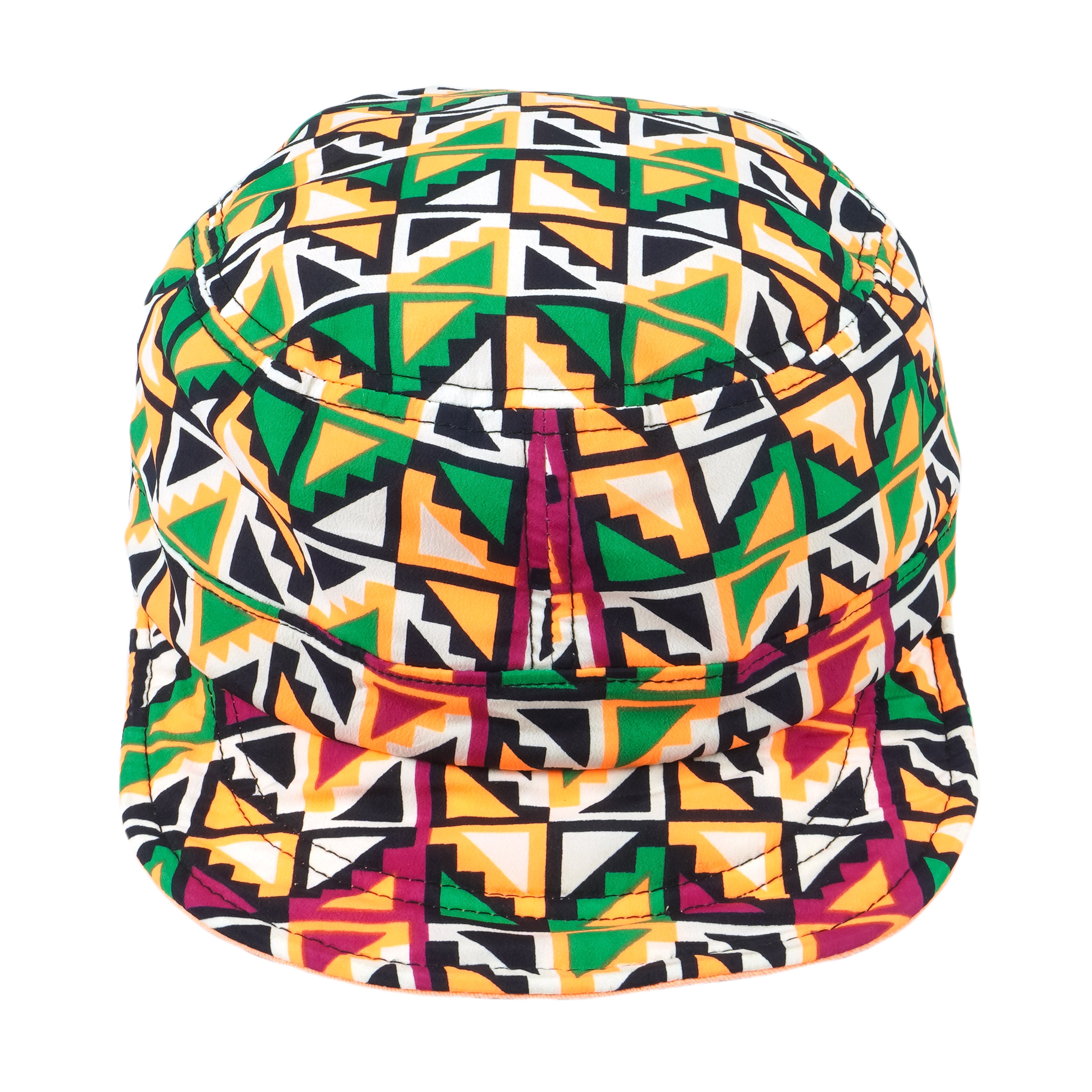 Vintage (Dedo C&C) - Geometric Pattern Fly Make The Jump Korean Strapback Hat OSFA