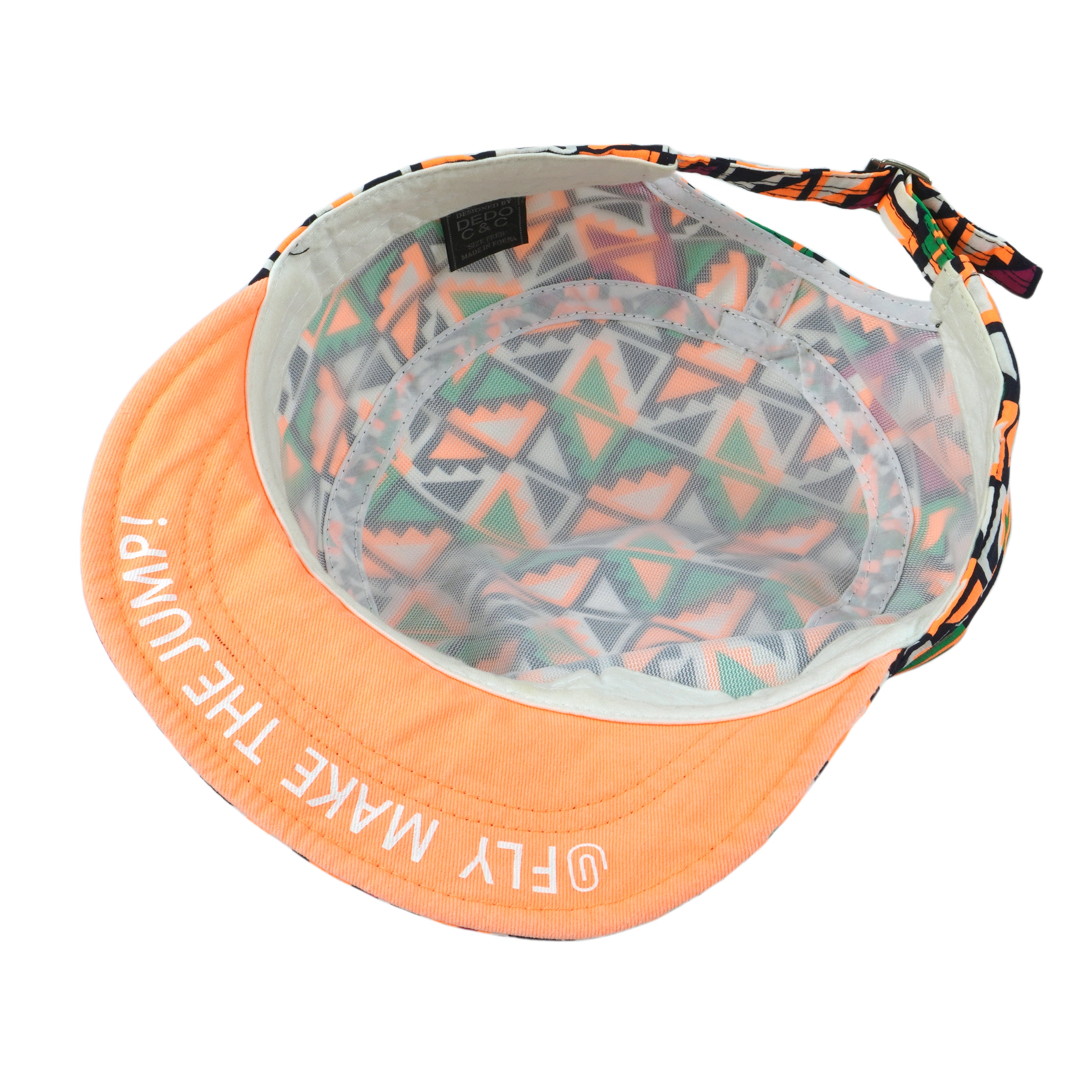 Vintage (Dedo C&C) - Geometric Pattern @Fly Make The Jump Korean Strapback Hat OSFA