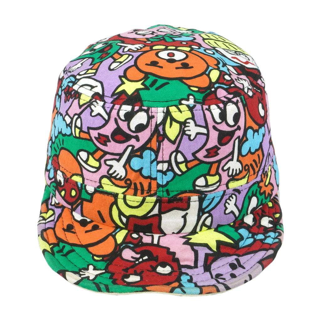 Vintage - Cartoon Pattern Boy! Boy! Strapback Hat OSFA