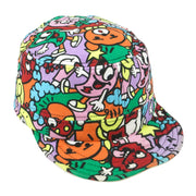Vintage - Cartoon Pattern Boy! Boy! Strapback Hat OSFA