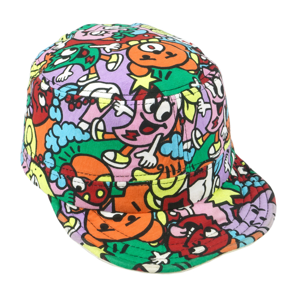 Vintage - Cartoon Pattern Boy! Boy! Strapback Hat OSFA