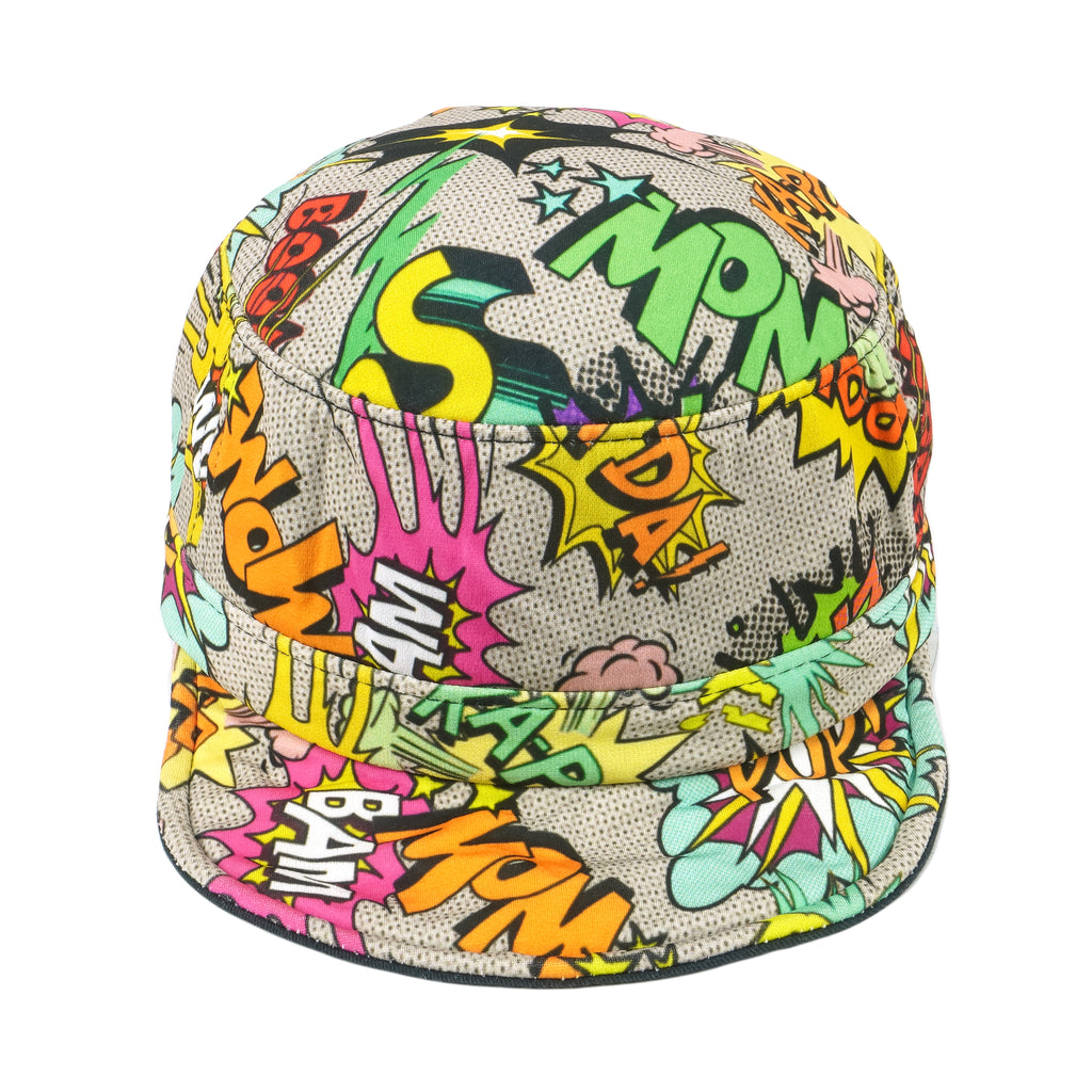 Vintage (TNC) - Superhero Cartoon Exclamations Patterned Fitted Hat Flexible