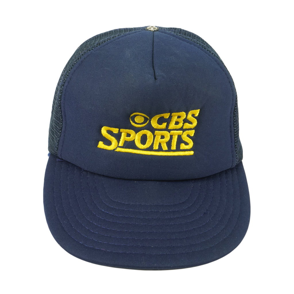 Vintage (Nissin) - CBS Sports Embroidered Snapback Trucker Hat 1990s OSFA Retro TV