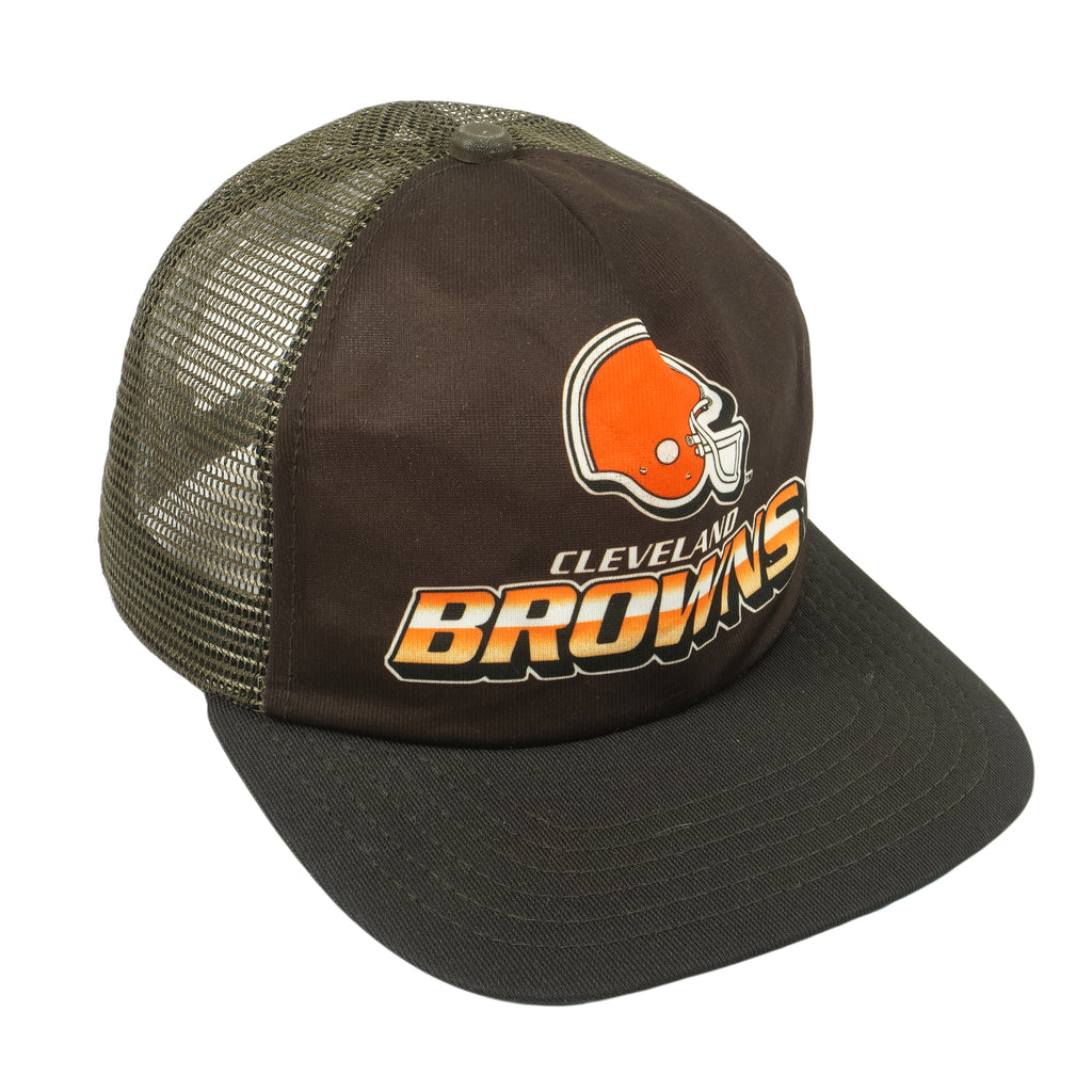 NFL (New Era) - Cleveland Browns Snapback Trucker Hat 1990s OSFA Vintage Retro