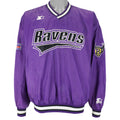 Starter - Baltimore Ravens Pullover Windbreaker 1990s X-Large Vintage Retro Football