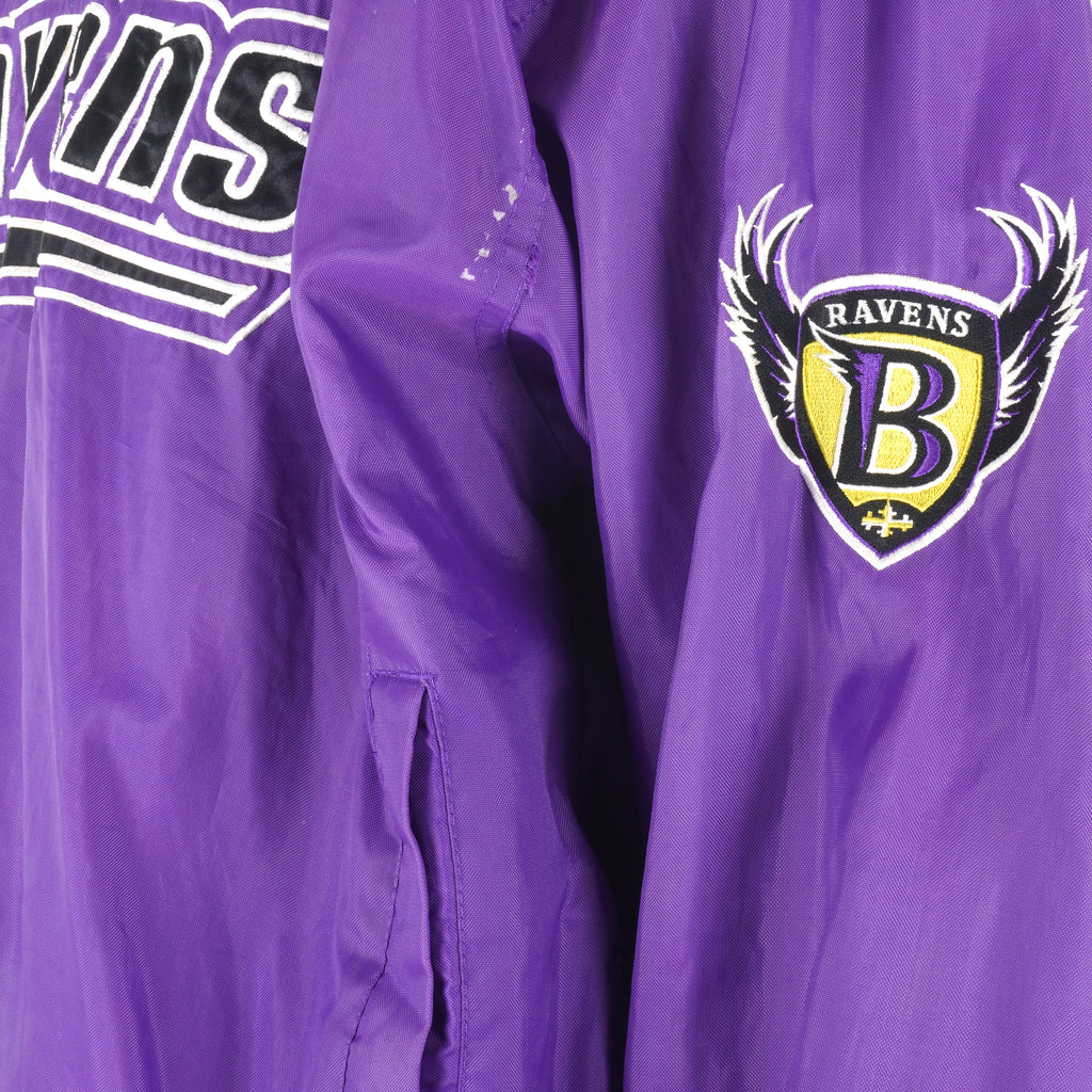 Starter - Baltimore Ravens Pullover Windbreaker 1990s X-Large Vintage Retro Football