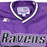 Starter - Baltimore Ravens Pullover Windbreaker 1990s X-Large Vintage Retro Football