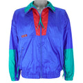 Columbia - ฺBlue Zip-Up Windbreaker 1990s Medium Vintage Retro