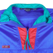 Columbia - ฺBlue Zip-Up Windbreaker 1990s Medium Vintage Retro