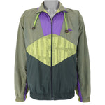Nike - Supreme Court Gray Tag Zip-Up Windbreaker 1980s Medium Vintage Retro