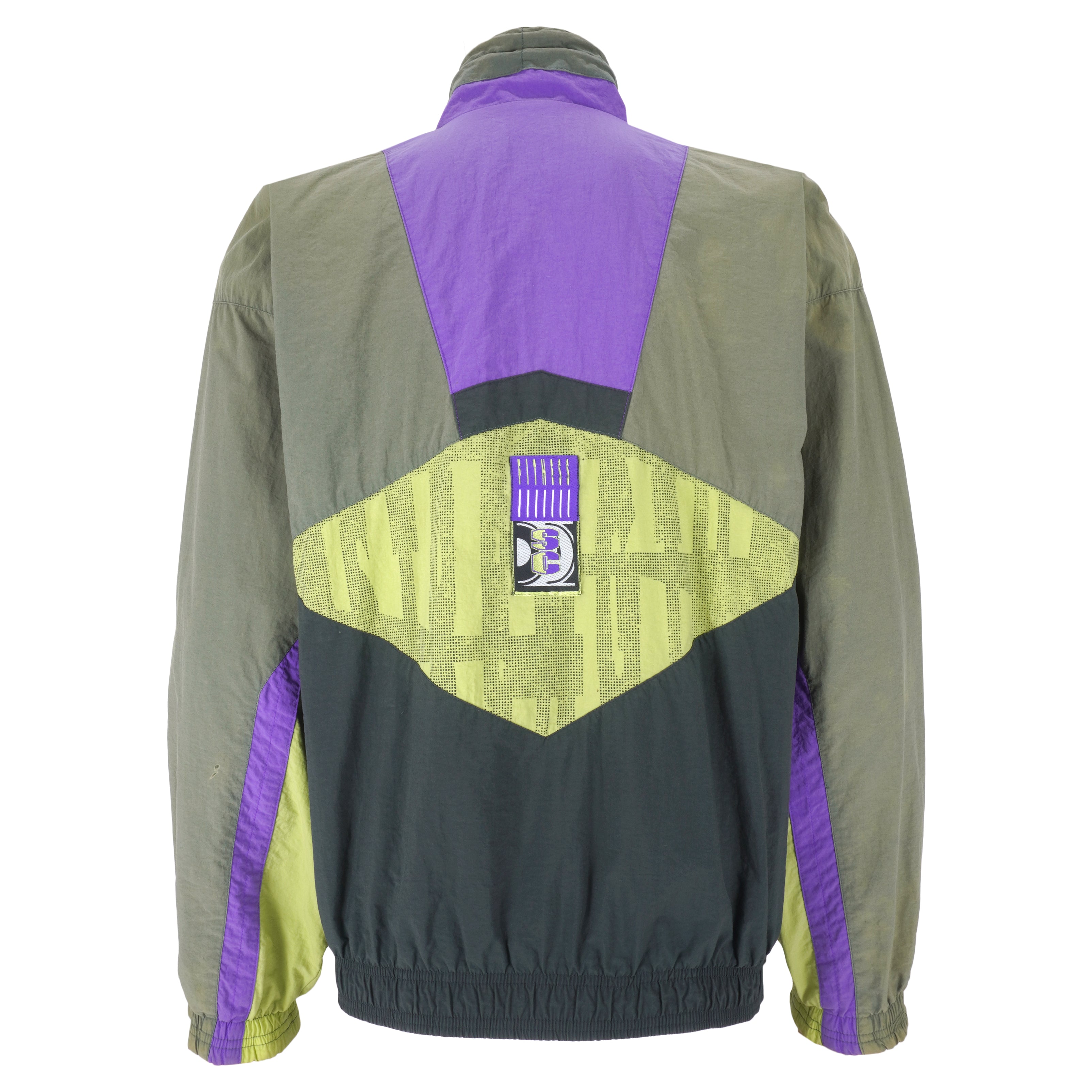 Nike - Supreme Court Gray Tag Zip-Up Windbreaker 1980s Medium Vintage Retro