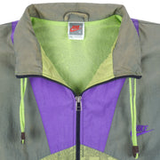Nike - Supreme Court Gray Tag Zip-Up Windbreaker 1980s Medium Vintage Retro
